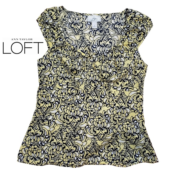LOFT Tops - Floral Ann Taylor Loft Top (6)